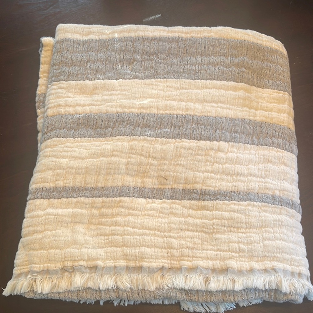 Piscatextil brand super soft blanket. It’s the very best throw EVER